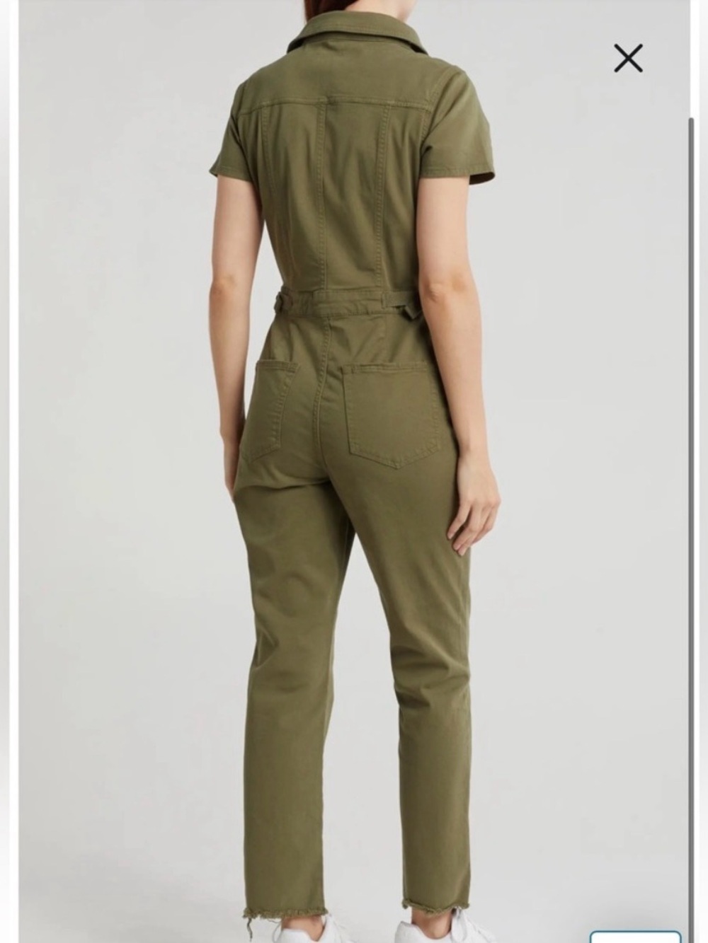 Good American Utility Short-Sleeve Jumpsuit - Picture 2 of 2